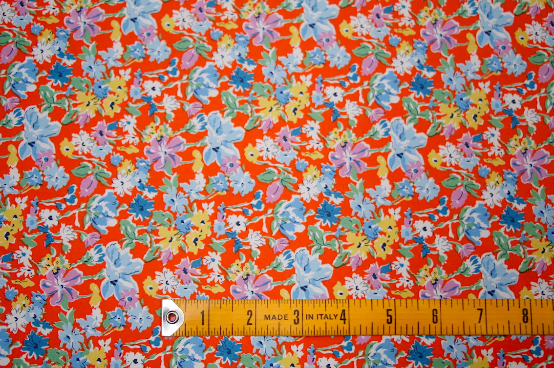 California Bloom Orange - Tana Lawn - Image 2