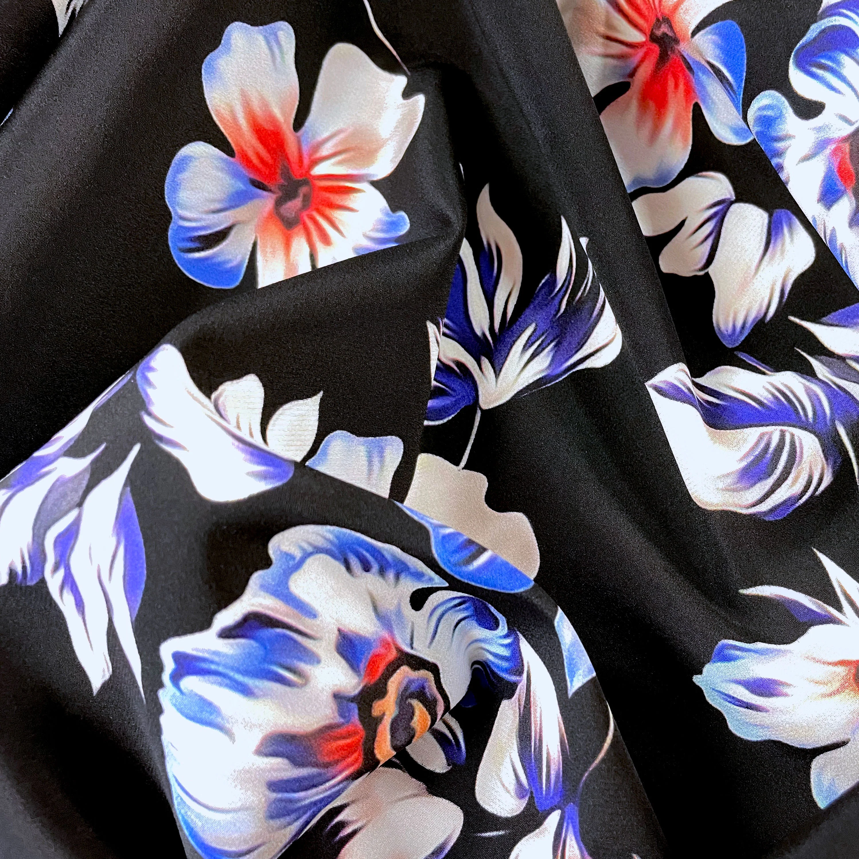 Calli Floral Silk Crepe De Chine - Image 2