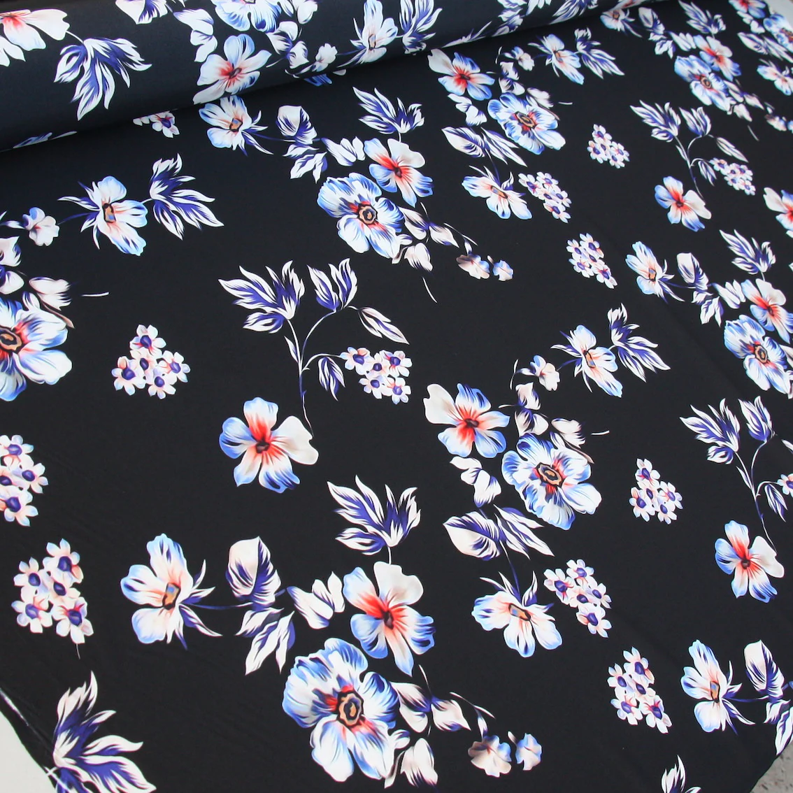 Calli Floral Silk Crepe De Chine - Image 3