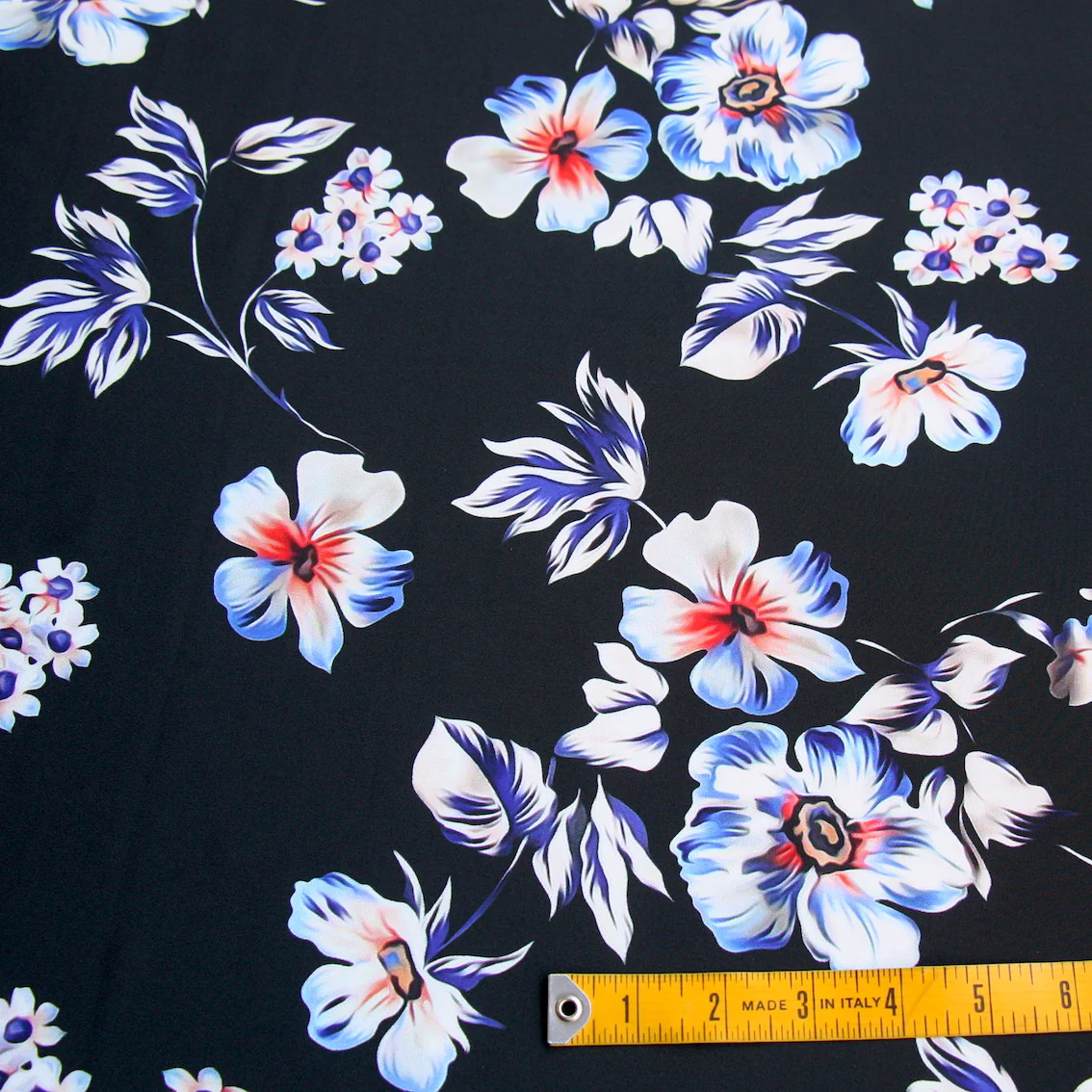 Calli Floral Silk Crepe De Chine - Image 4