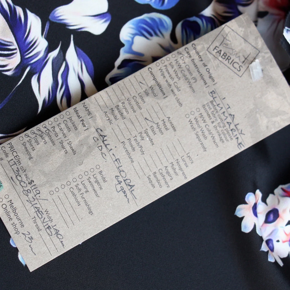 Calli Floral Silk Crepe De Chine - Image 5