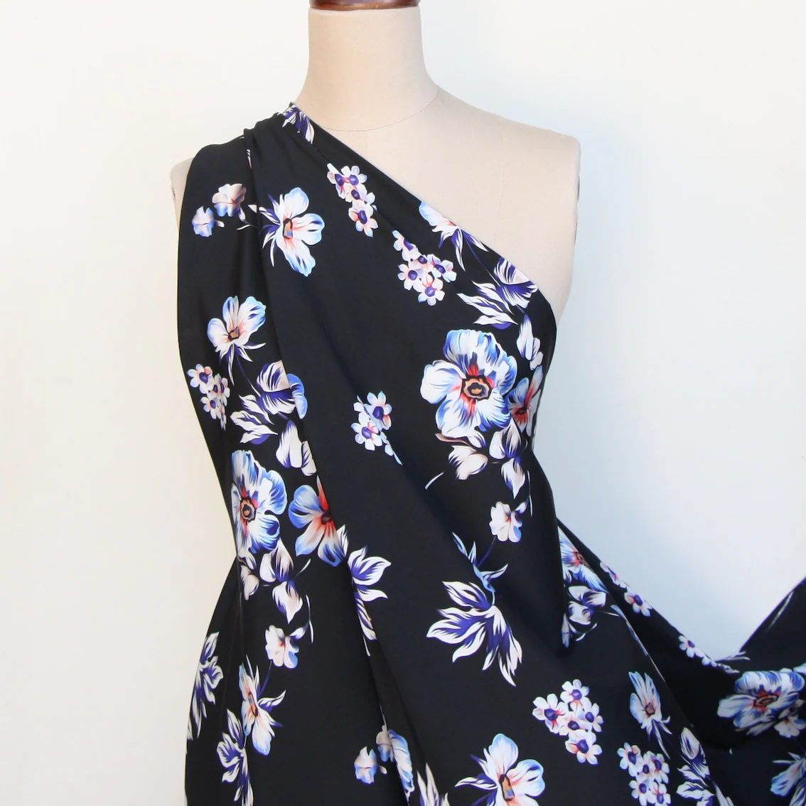 Calli Floral Silk Crepe De Chine - Image 6