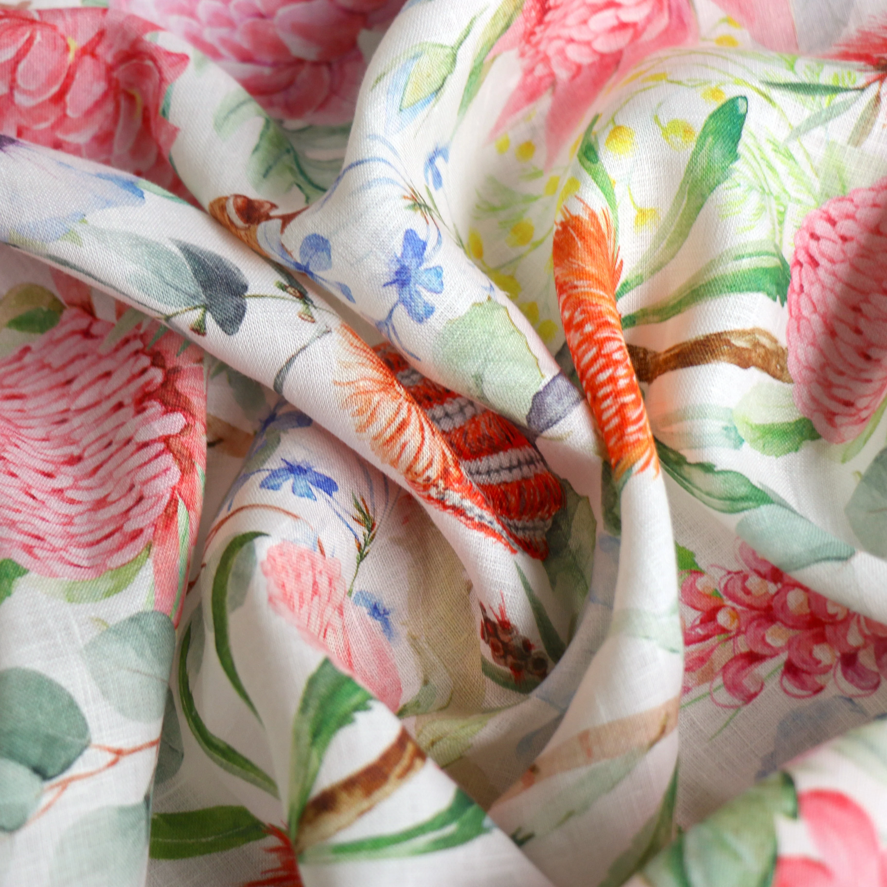 Calling All Blooms Printed Linen - Image 2