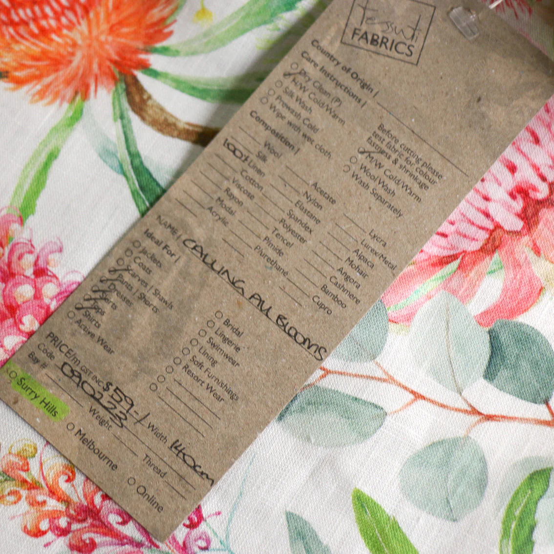 Calling All Blooms Printed Linen - Image 4