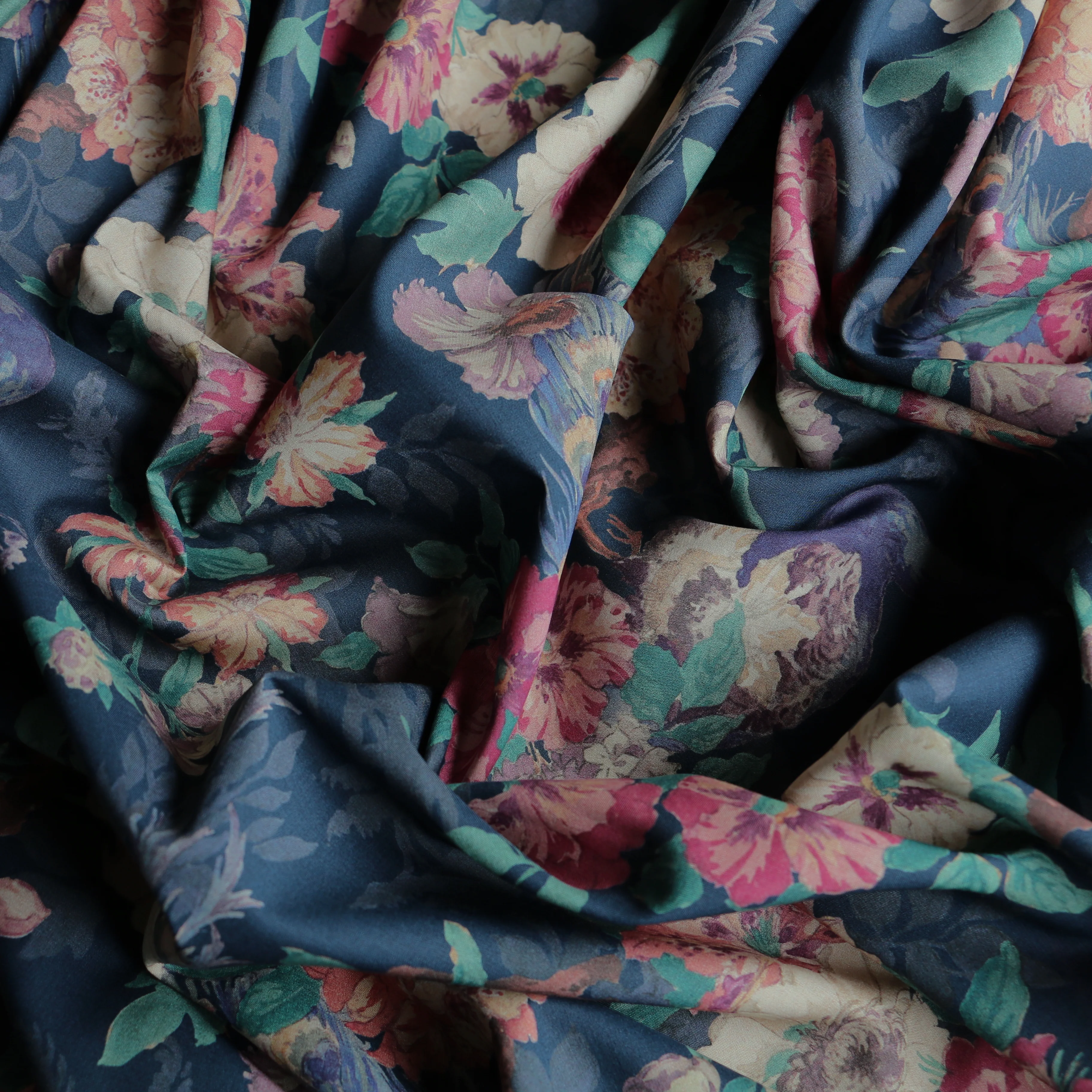 Camberwell Peacock Navy Liberty Tana Lawn⢠- Image 2