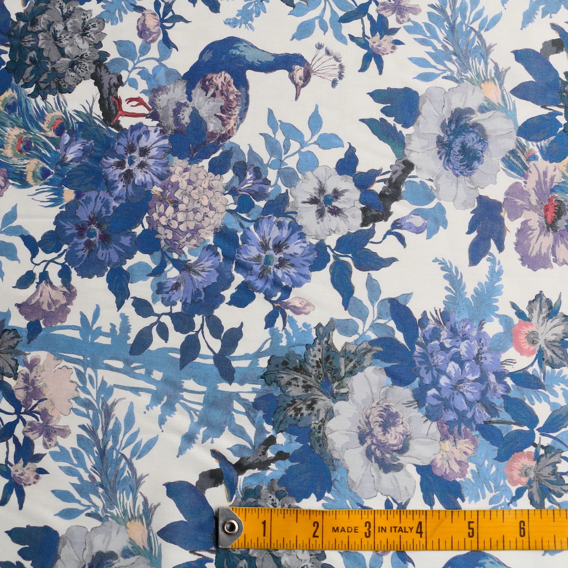 Camberwell Peacock White Liberty Tana Lawn™ - Image 3
