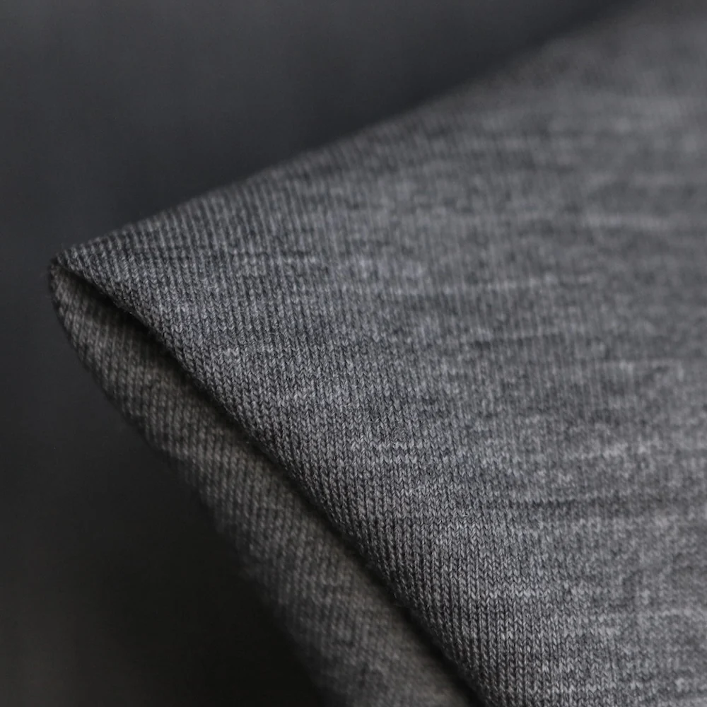Camellia Grey Wool Jersey