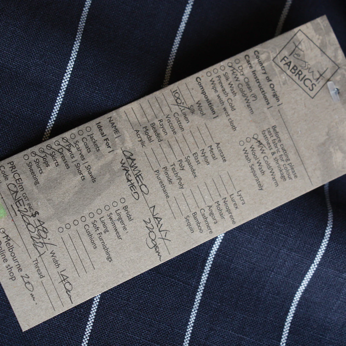 Cameo Navy Washed - Image 4