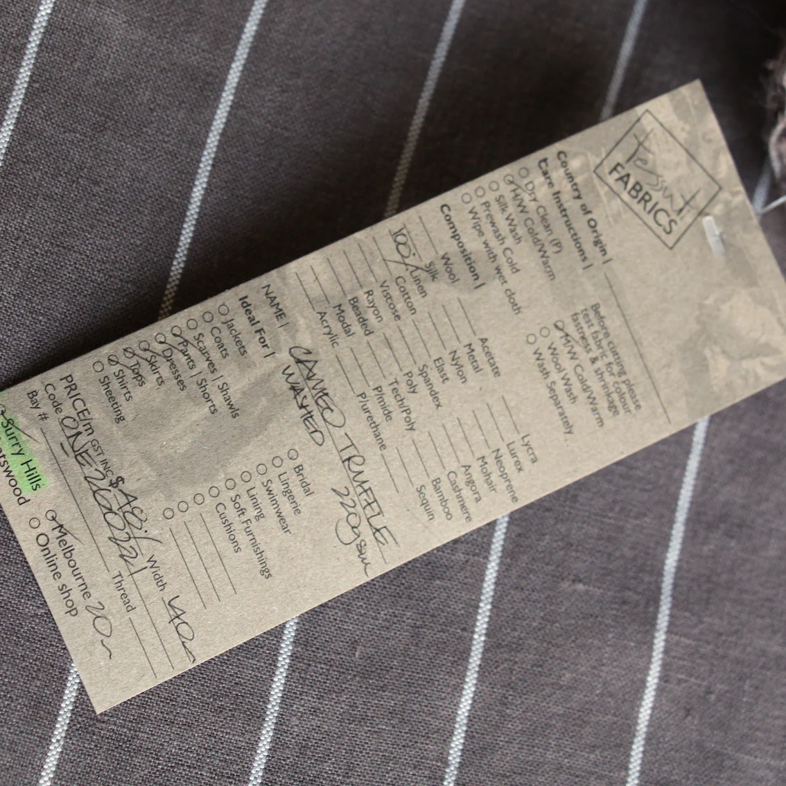 Cameo Truffle Washed Linen - Image 4