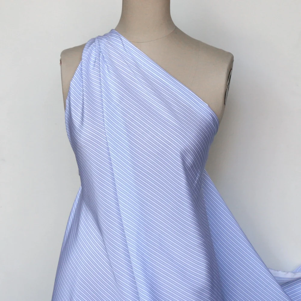 Camicia Blu Silk Crepe De Chine - Image 4