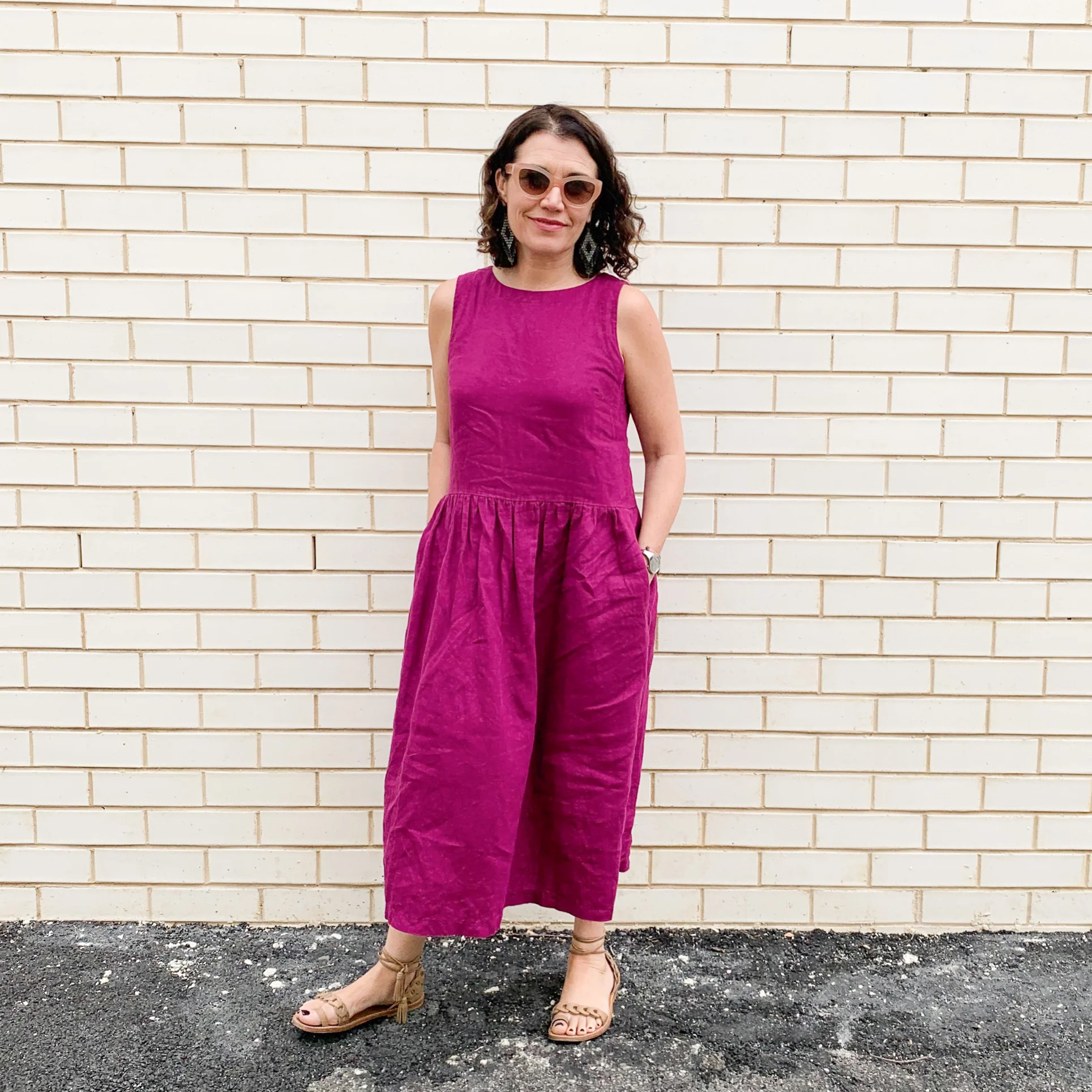 Candy Magenta Washed Linen - Image 6