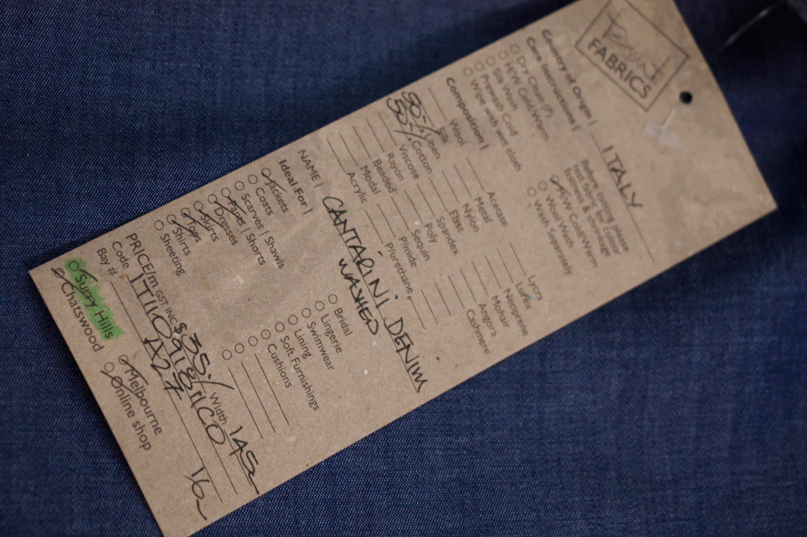 Cantarini Washed Chambray - Image 2