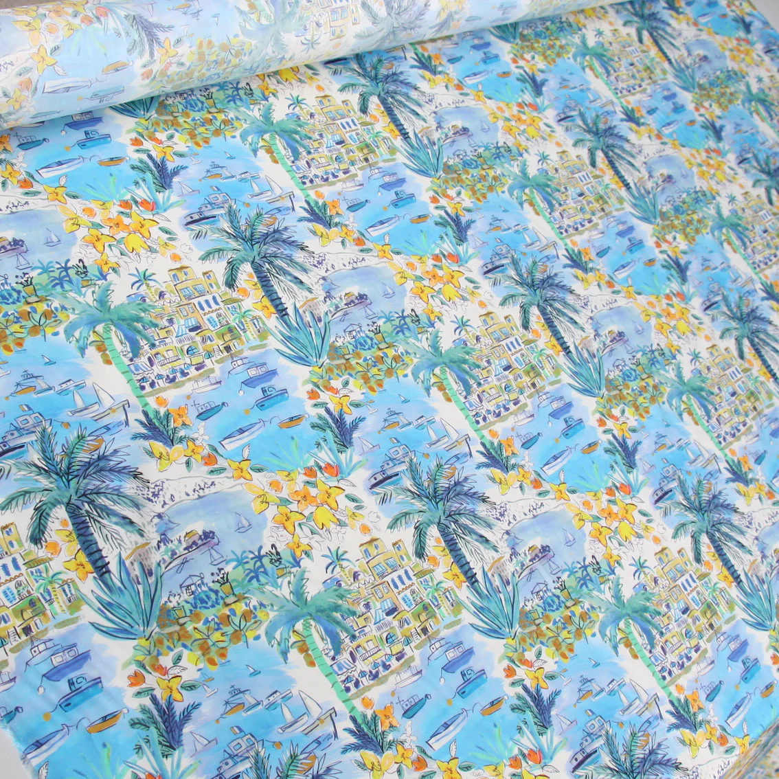 Cape Vista Blue/Yellow - Liberty Tana Lawn™ - Image 5