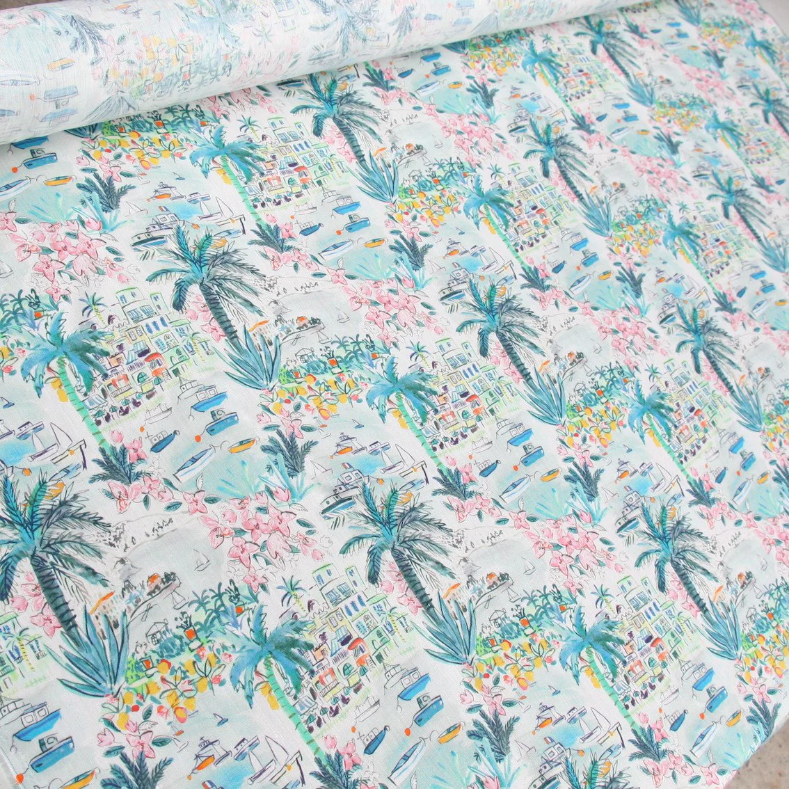 Cape Vista Pink - Liberty Sycamore Linen - Image 4