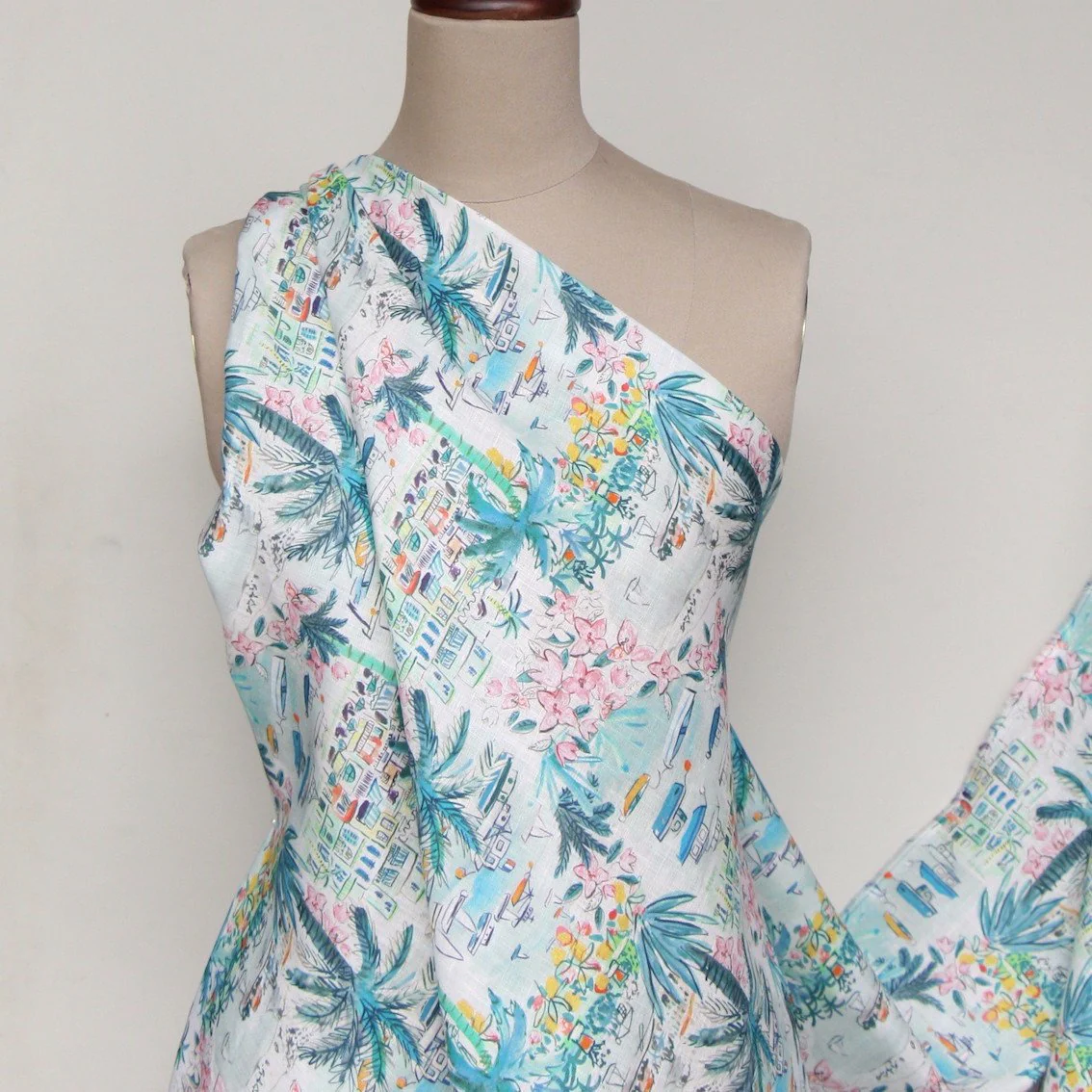 Cape Vista Pink - Liberty Sycamore Linen - Image 5