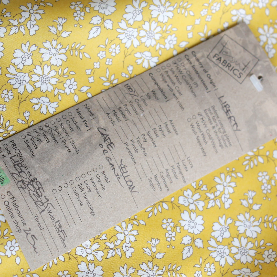 Capel Yellow - Liberty Organic Tana Lawn™ - Image 4