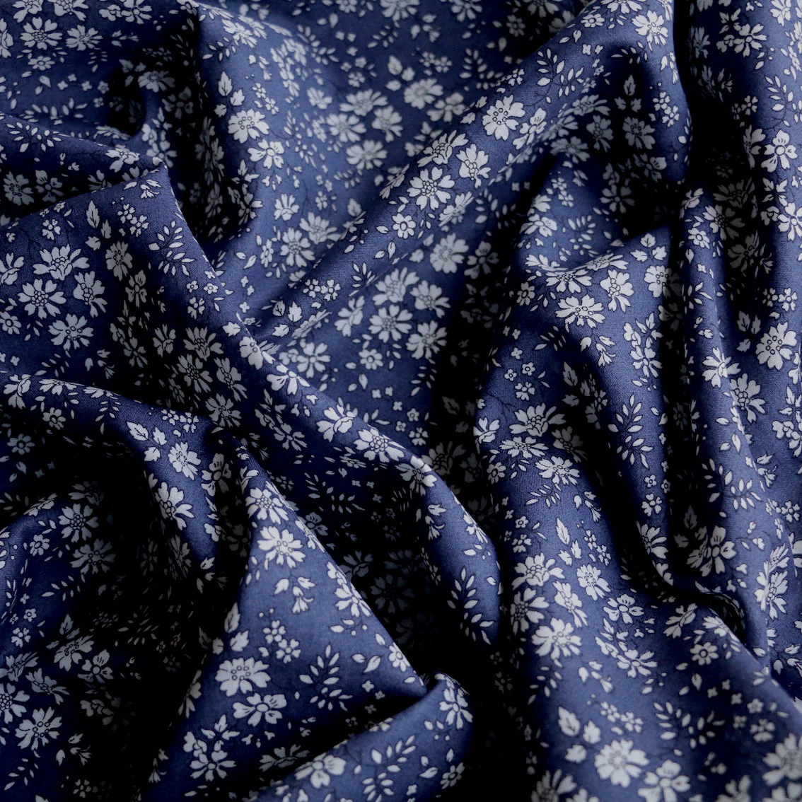 Capel Navy Augusta Linen/Cotton - Image 2