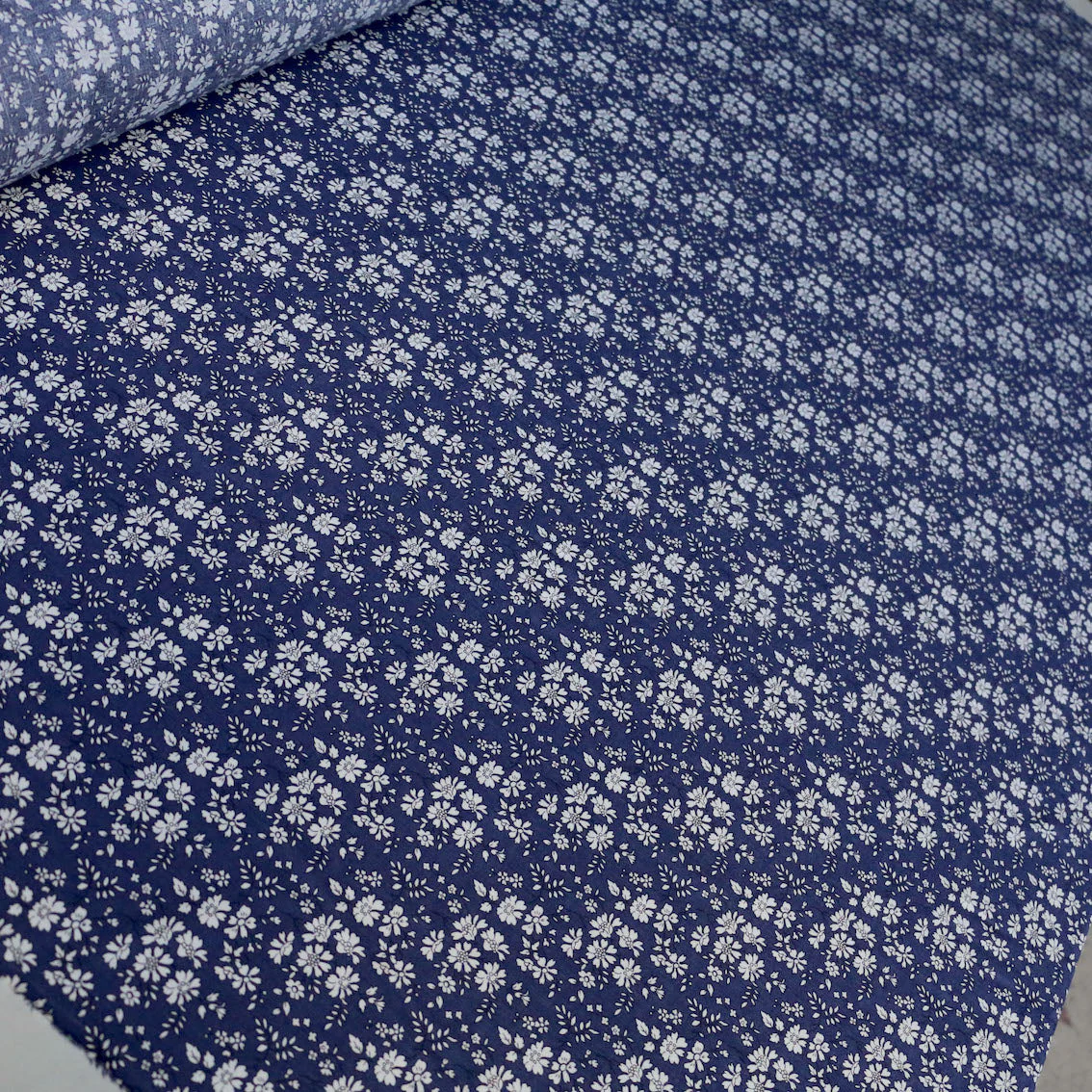 Capel Navy Augusta Linen/Cotton - Image 4