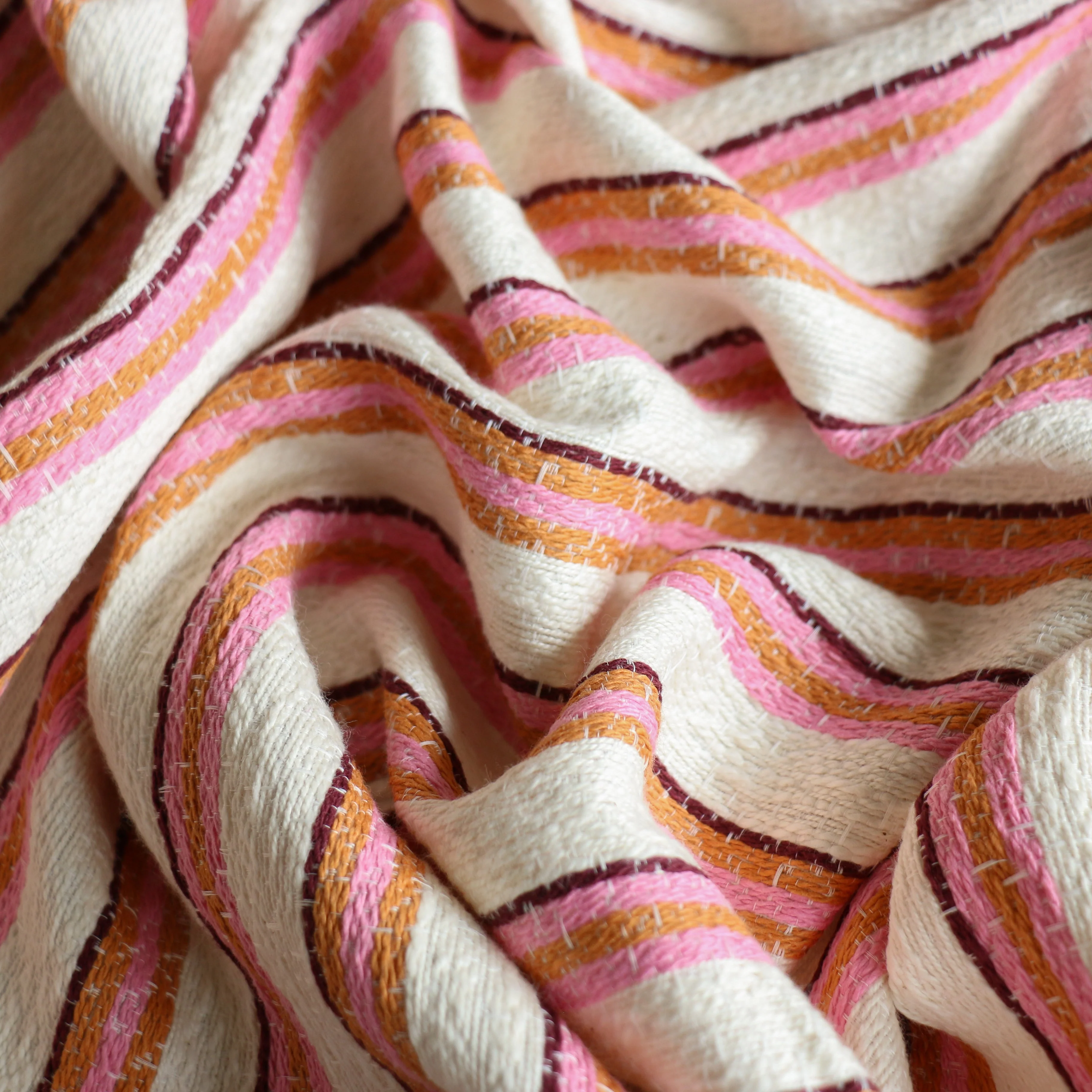 Capri Pink Stripe Cotton - Image 3