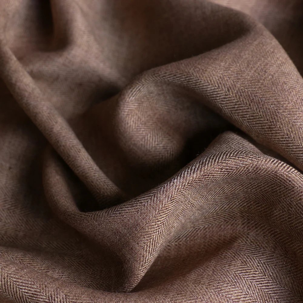 Caramel Herringbone Linen - Image 2
