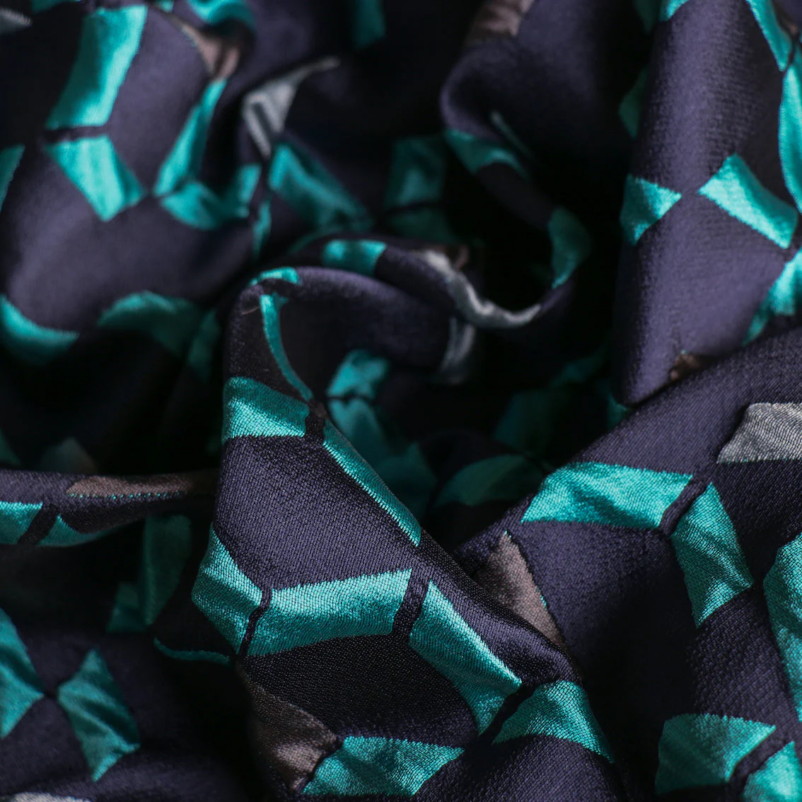 Carina Aqua/Grey Jacquard - Image 2