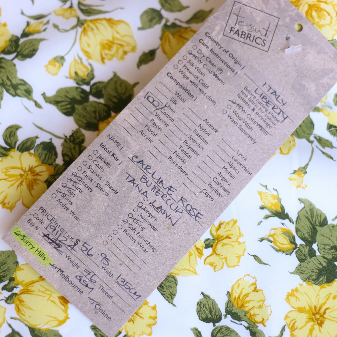 Carline Rose Buttercup - Liberty Tana Lawn™ - Image 4