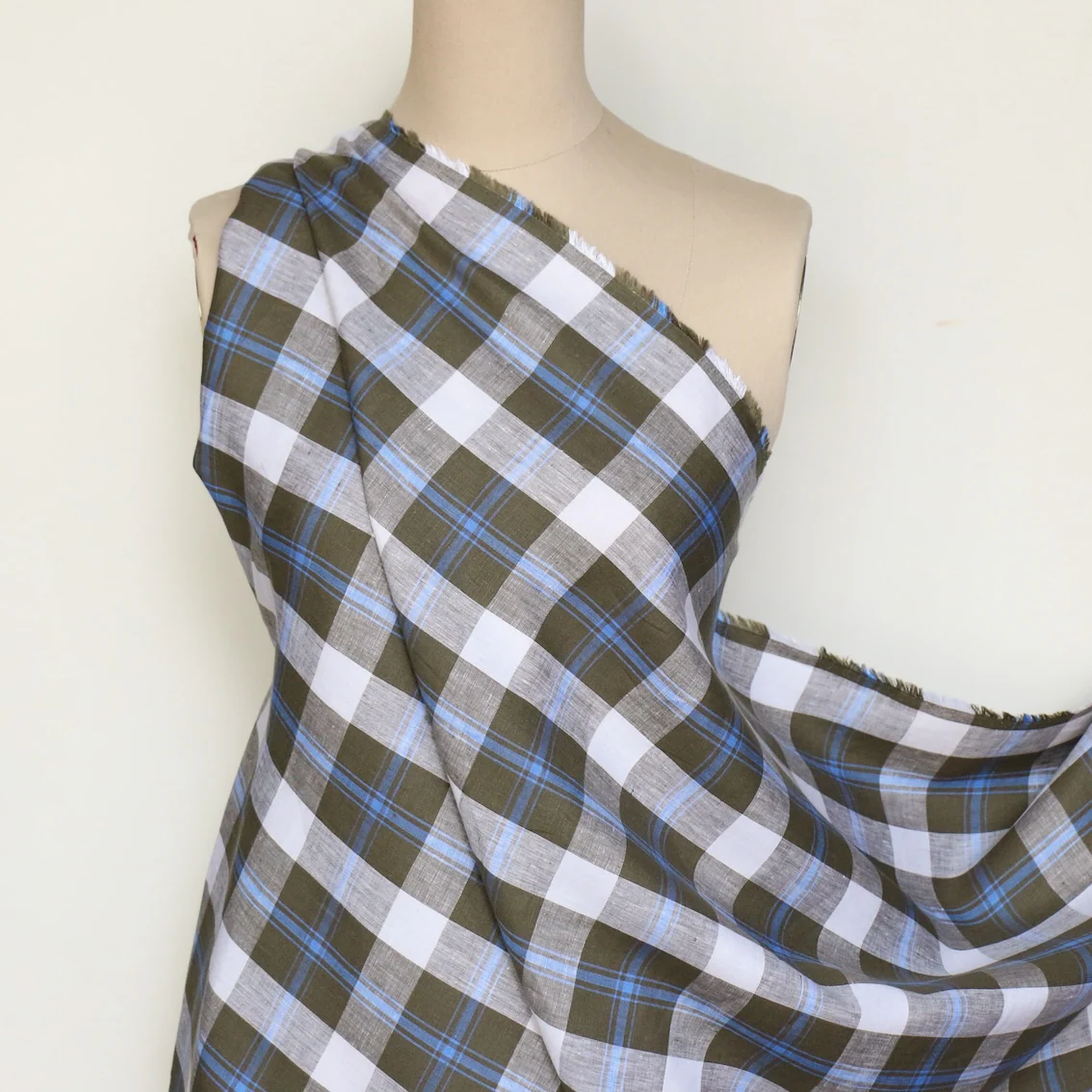 Carlotta Plaid Yarn Dyed Linen - Image 5