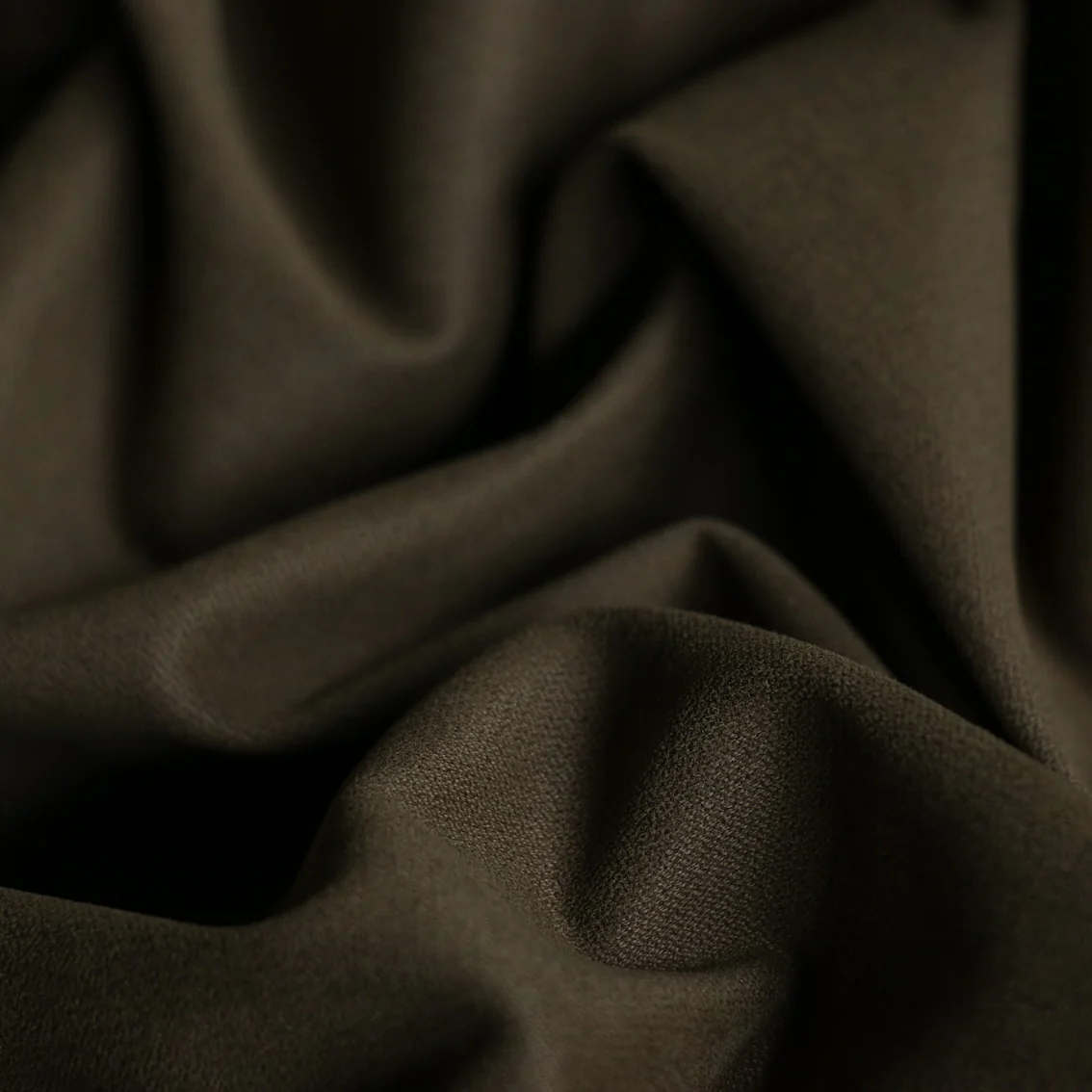 Carmen Olive Stretch Brushed Cotton - Image 2