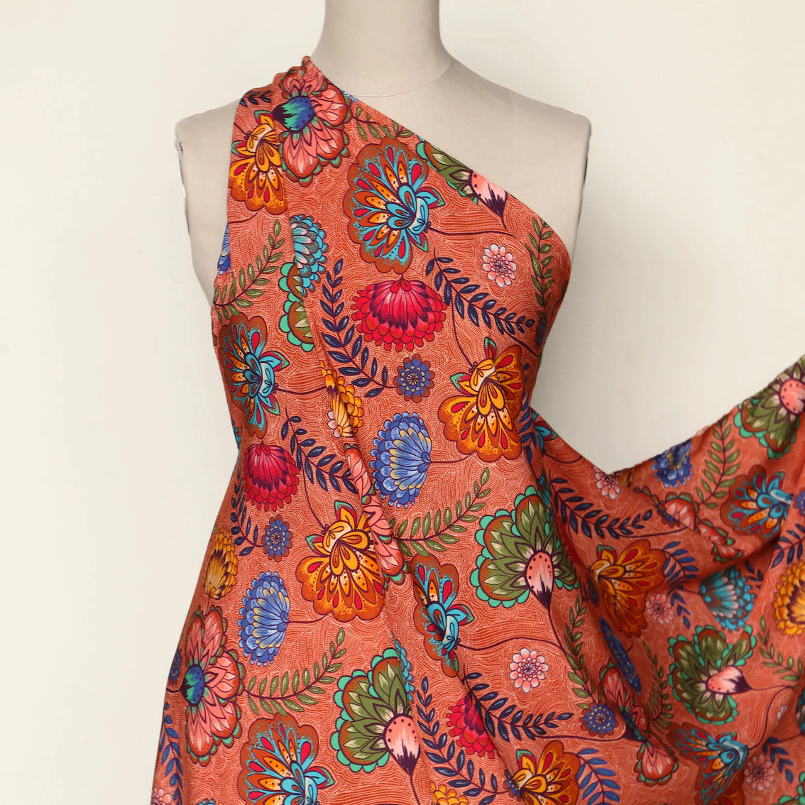 Carmen Rust Viscose Poplin - Image 6