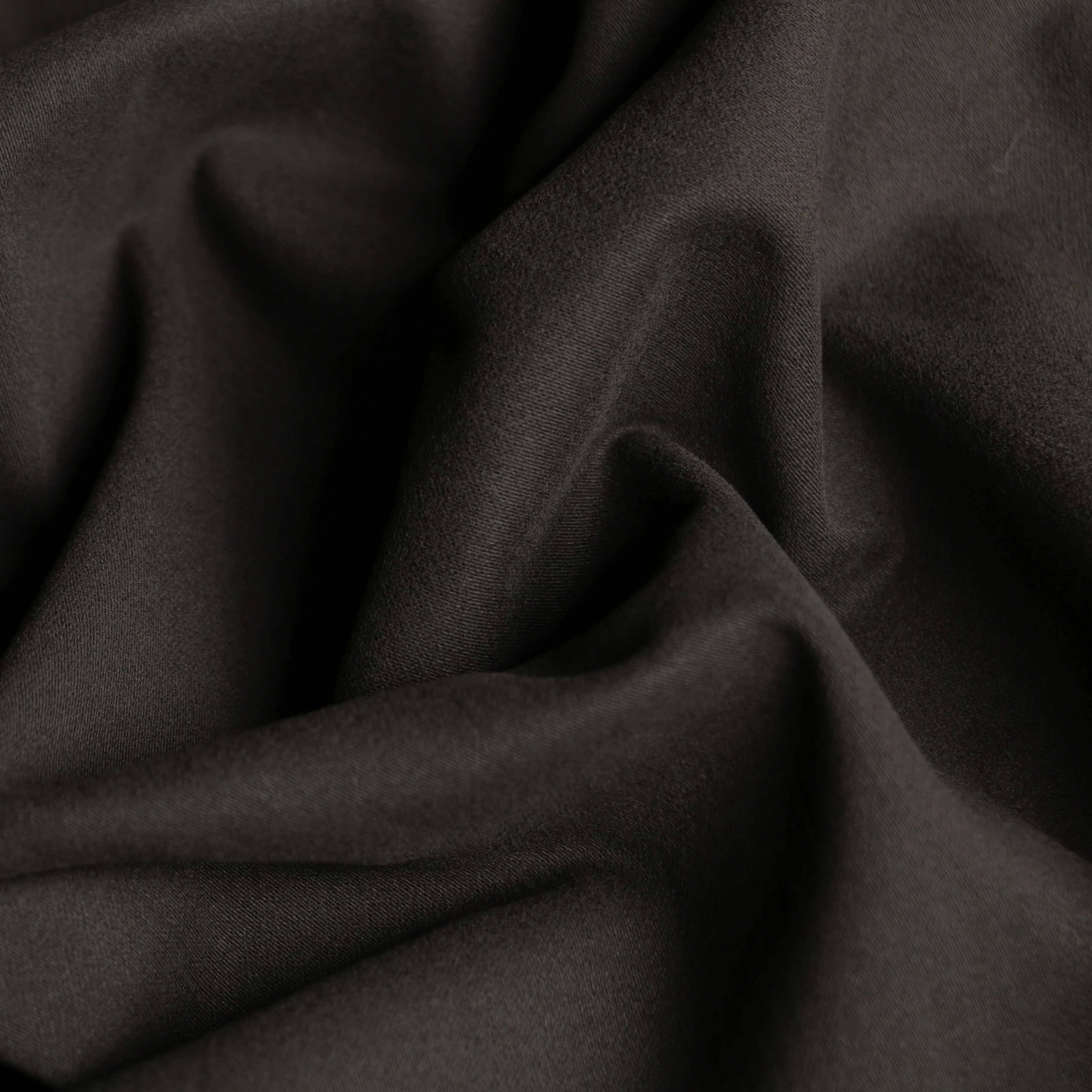Carob Brushed Stretch Cotton - Image 2