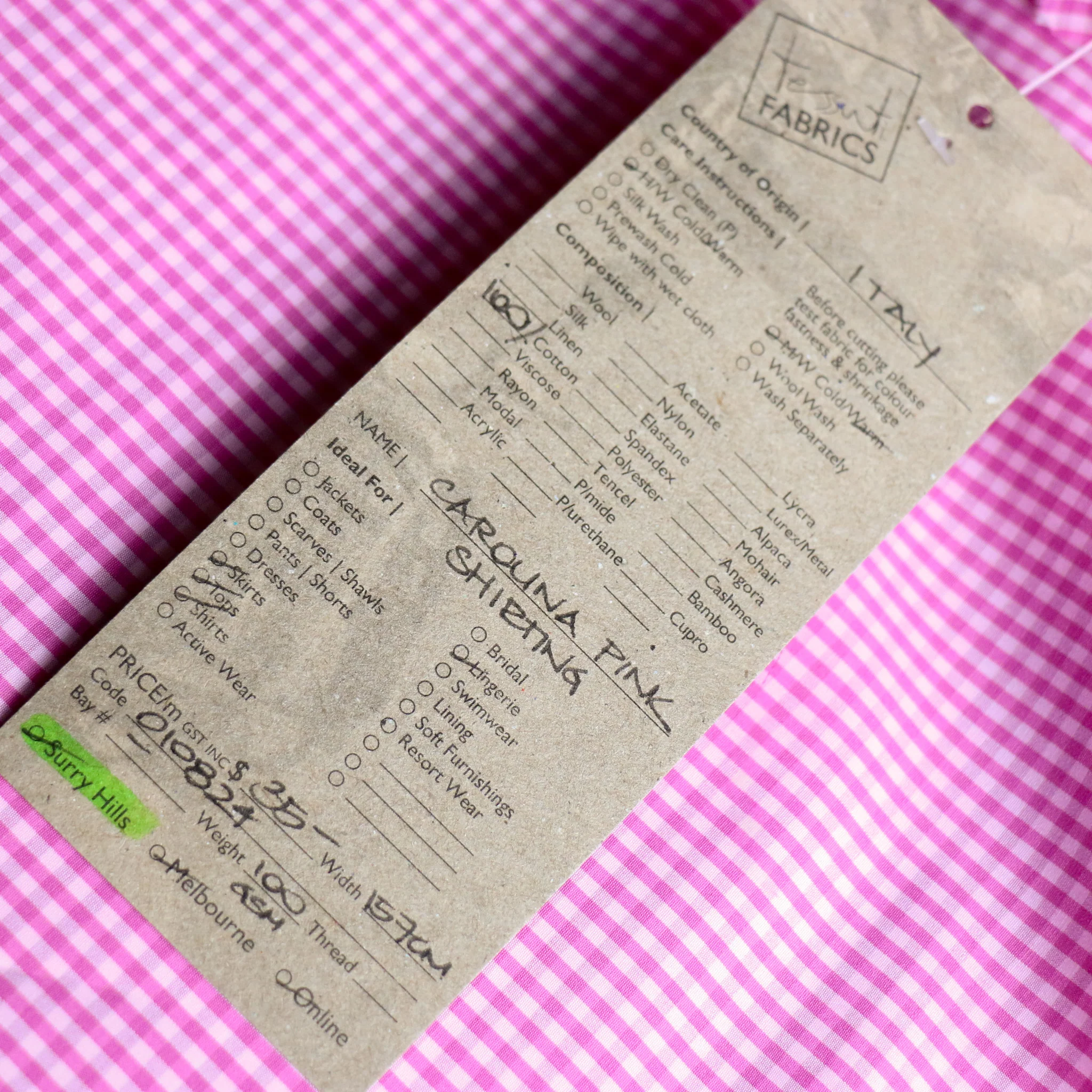 Carolina Pink Shirting - Image 4