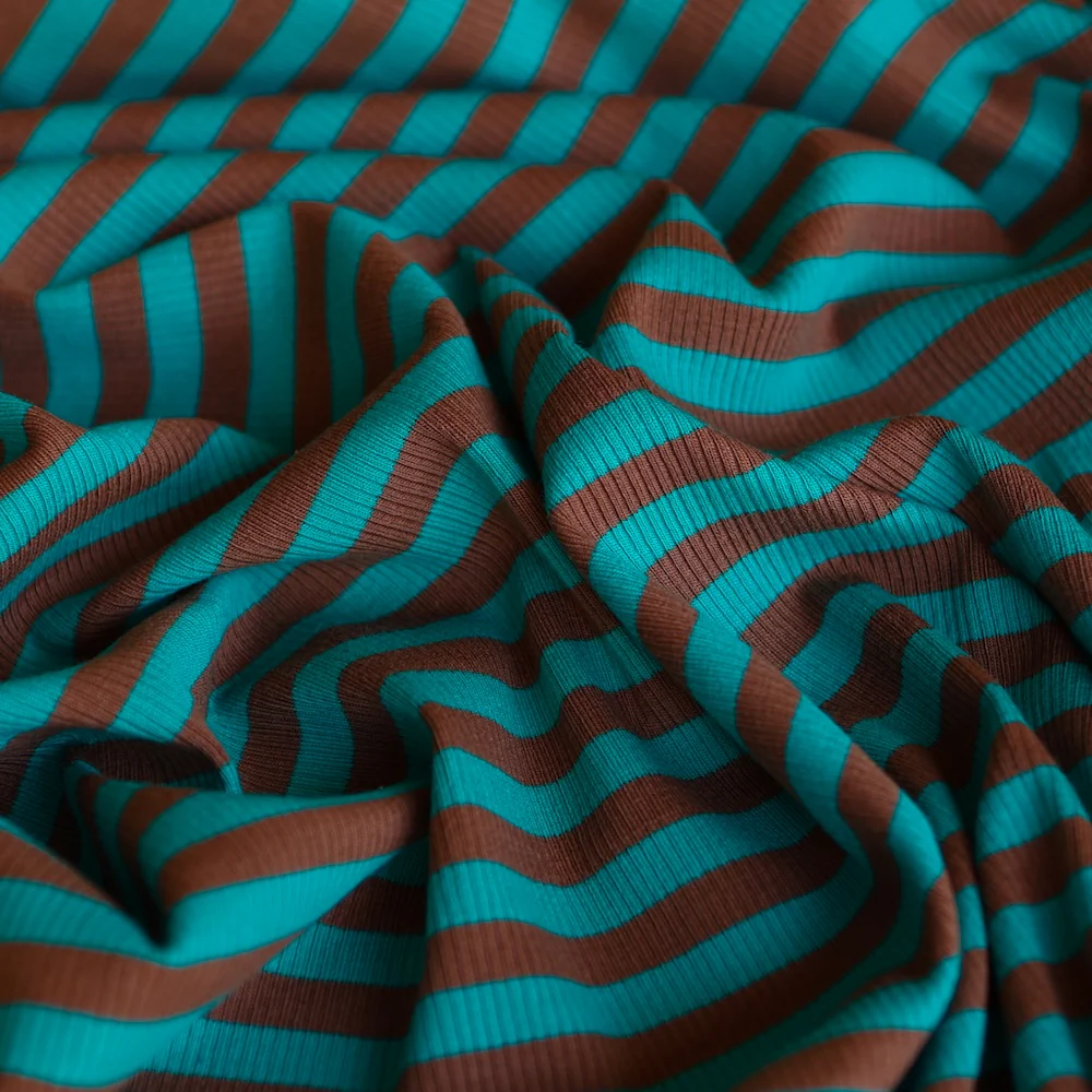 Caron Cinnamon/Jade Stripe - Image 2