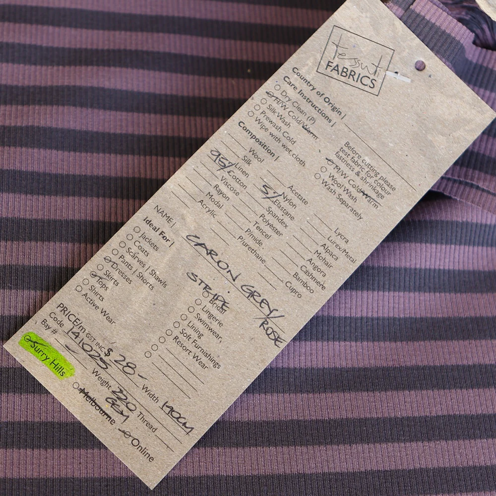Caron Grey/Rose Stripe - Image 4
