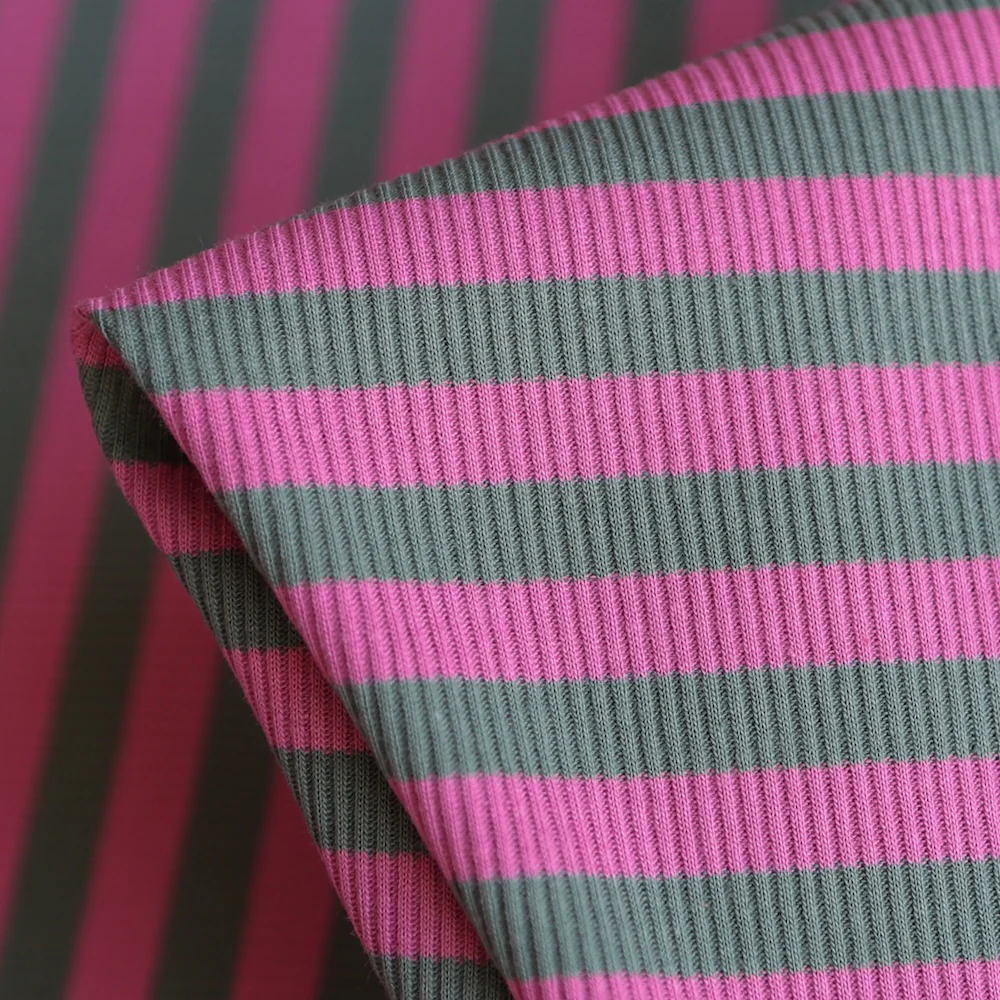 Caron Sage/Pink Stripe