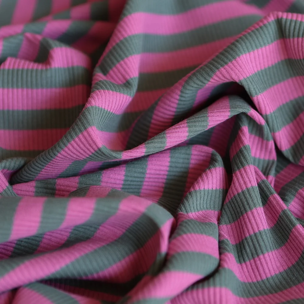 Caron Sage/Pink Stripe - Image 2