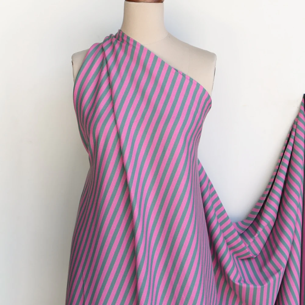 Caron Sage/Pink Stripe - Image 5