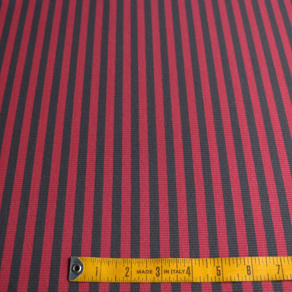 Caron Smoke/Raspberry Stripe Knit - Image 3