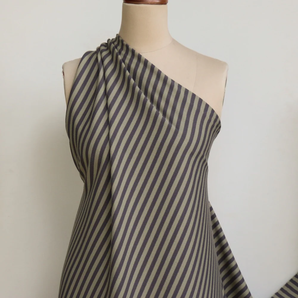 Caron Smoke/Sage Stripe Knit - Image 5