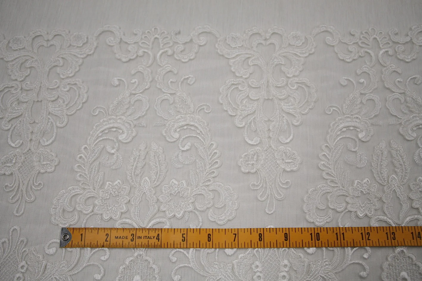 Casta Ivory Embroidered Tulle - Image 4