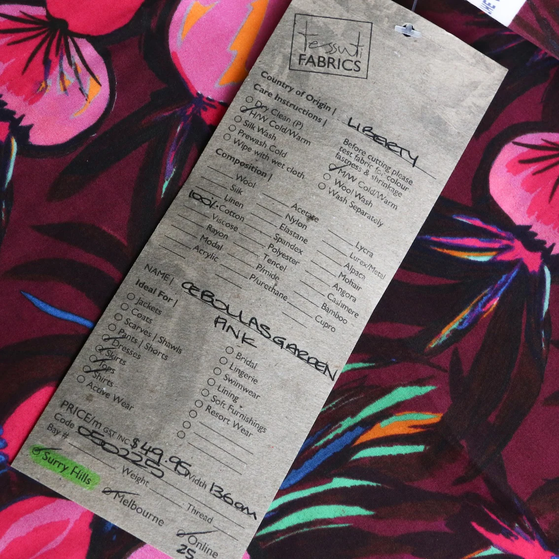 Cebollas Garden Pink - Liberty Tana Lawn™ - Image 5