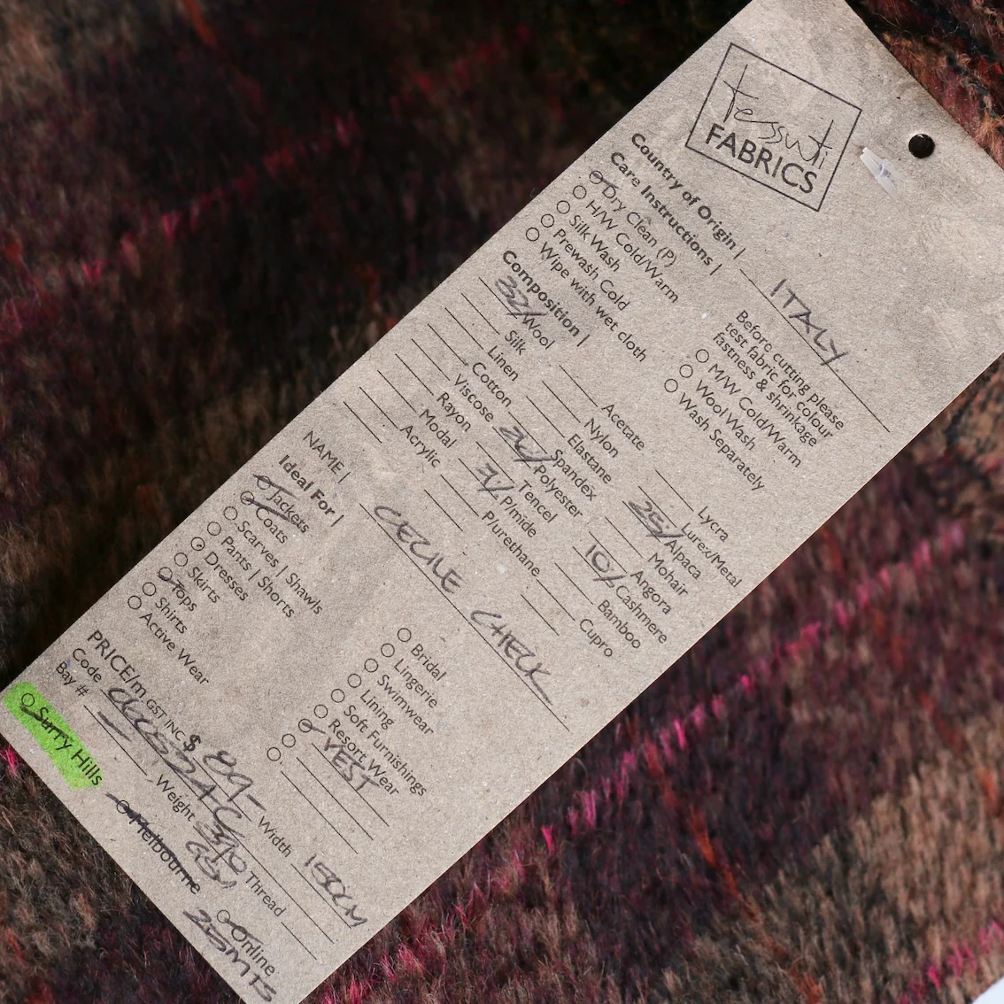 Cecile Check Coating - Image 4