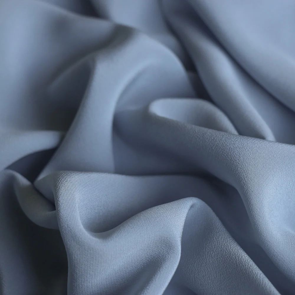 Celeste Seta Stretch Silk Crepe De Chine - Image 2