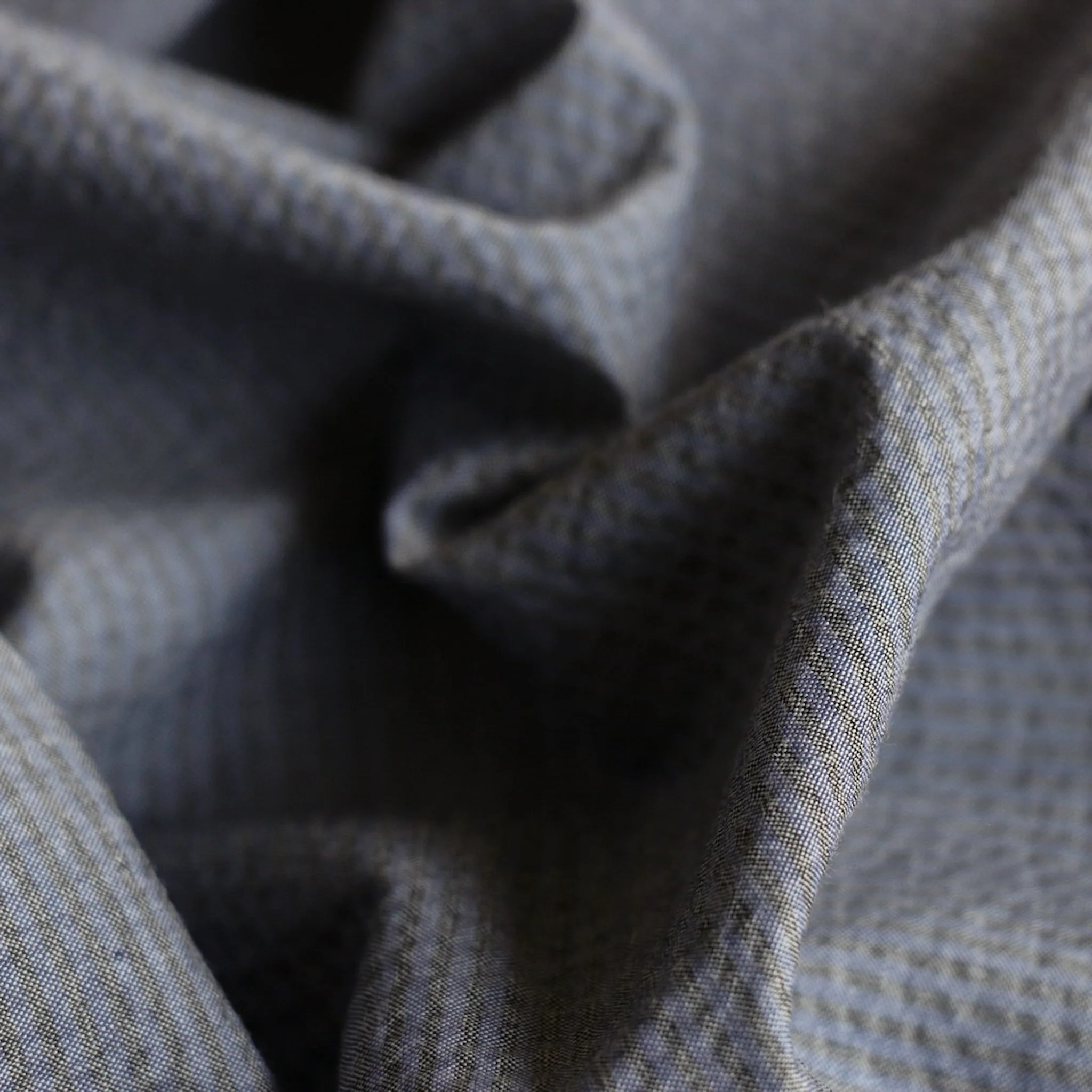 Celine Blue/Grey Striped Shirting - Image 2