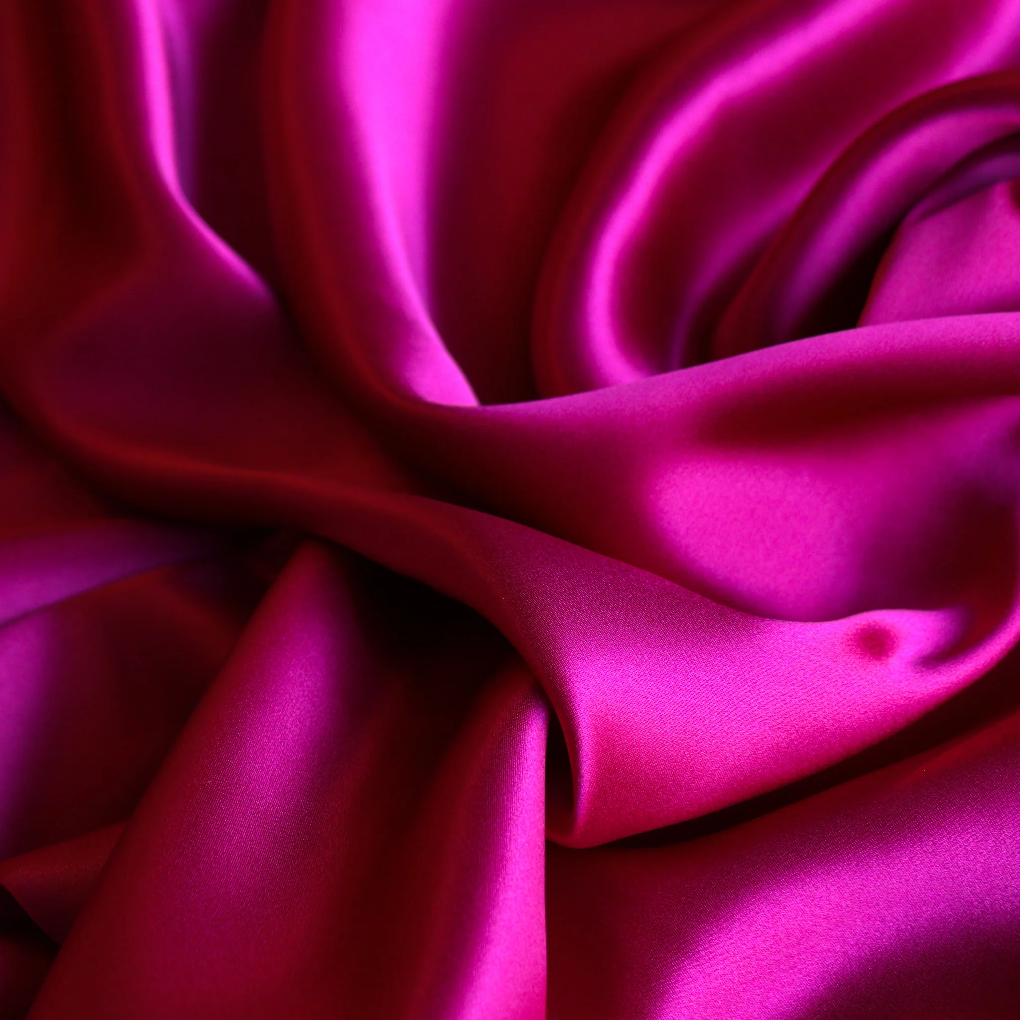 Cerise Silk Satin - 19mm - Image 2