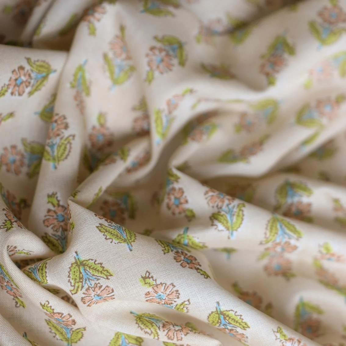 Chai Blooms Cotton Voile - Image 2
