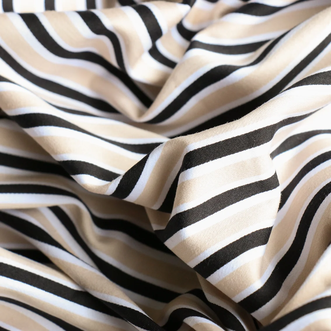 Chai Stripe Microprene - Image 2