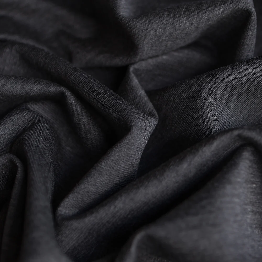 Charcoal Night Double Sided Knit - Image 2