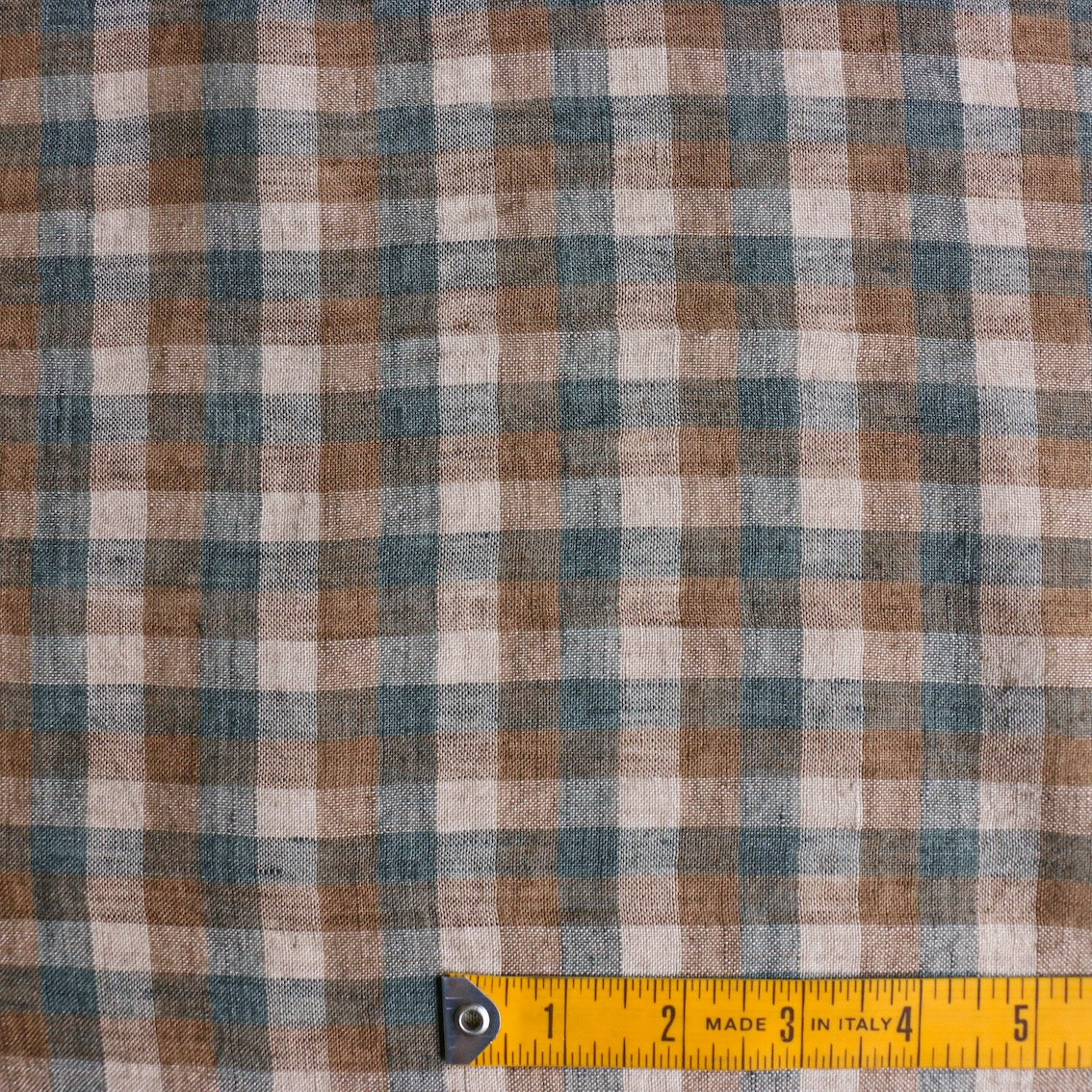Checked Selena Washed Linen - Image 3
