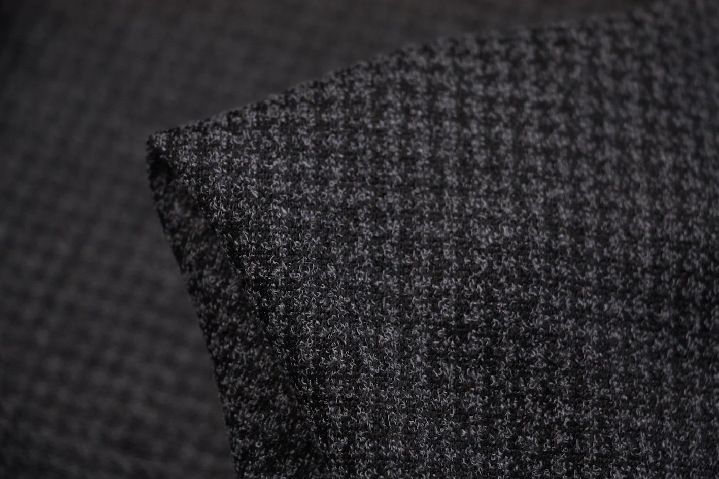 Checkerboard - Grey Jacquard Knit
