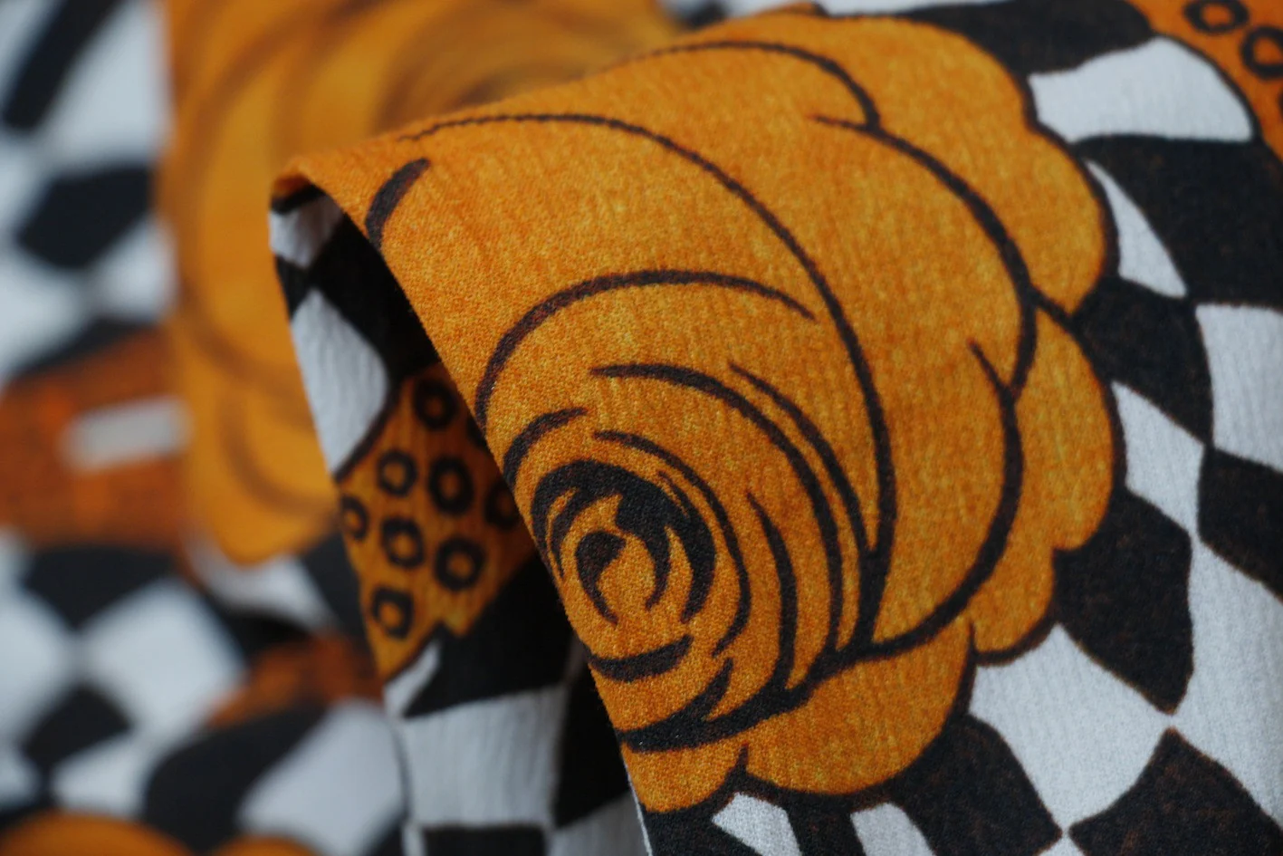 Checkerboard Rose - Panel